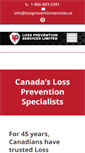 Mobile Screenshot of losspreventionservices.ca